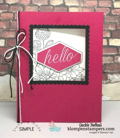 Accented Blooms Window Card