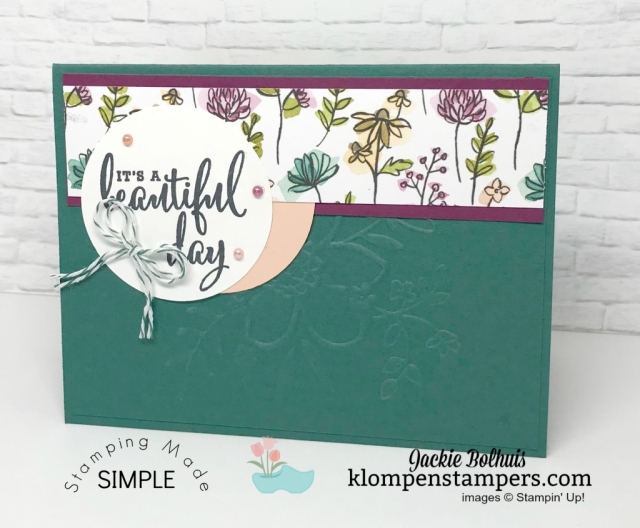One Sheet Wonder (OSW) using the Share What You Love Specialty Designer Series Paper.
