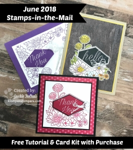 Stamps in the mail using Accented Blooms stamp set