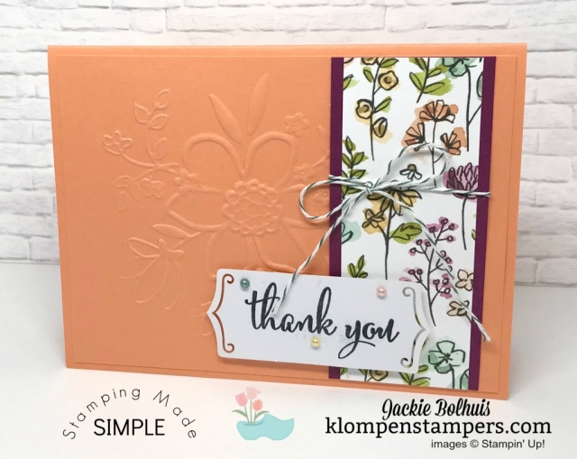 One Sheet Wonder (OSW) using the Share What You Love Specialty Designer Series Paper.