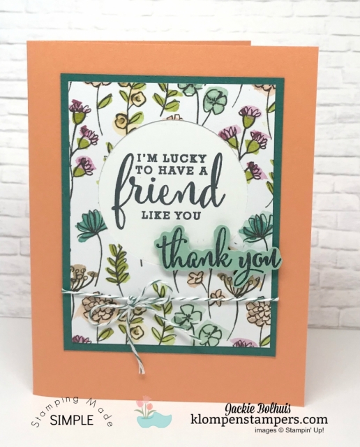 One Sheet Wonder (OSW) using the Share What You Love Specialty Designer Series Paper.