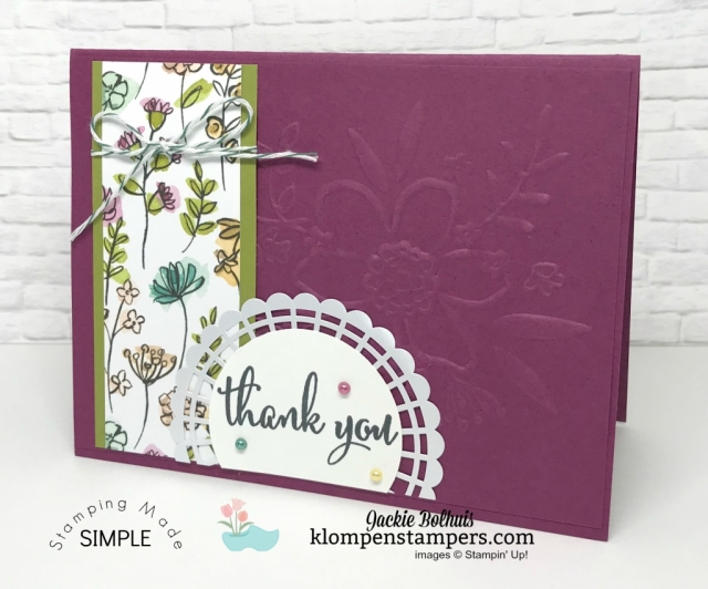 One Sheet Wonder (OSW) using the Share What You Love Specialty Designer Series Paper.