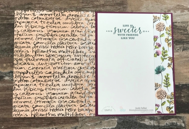 Easy Handmade Card with Stampin' Up