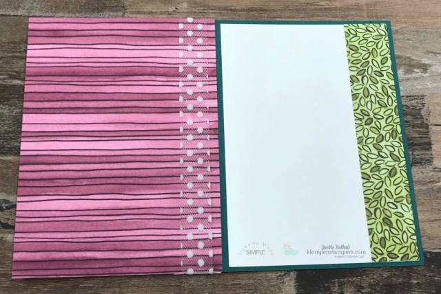 Handmade card easy to make the inside too!