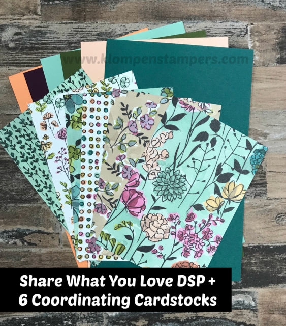 Paper share for designer series paper with coordinating cardstock