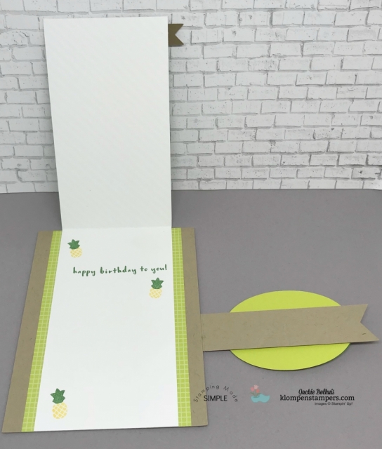 Fun Fold Card using Tutti Fruitti Designer Series Paper