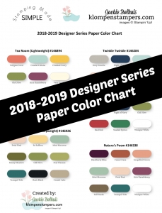 Designer Series Paper Color chart