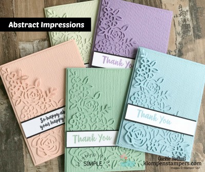 Stampin Up! Abstract Impressions 2-Step Stamped Card