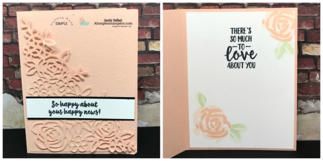 Abstract Impressions 2-step stamping elegant card