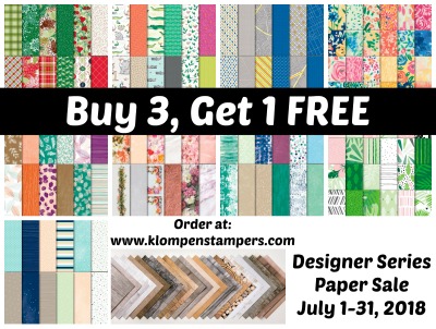 Designer Paper Sale by Stampin' Up!