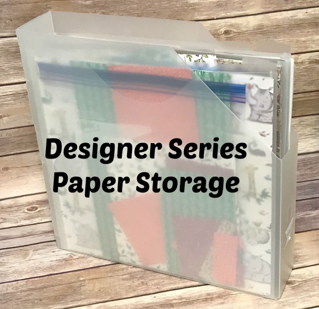 Easy storage solution for designer series paper