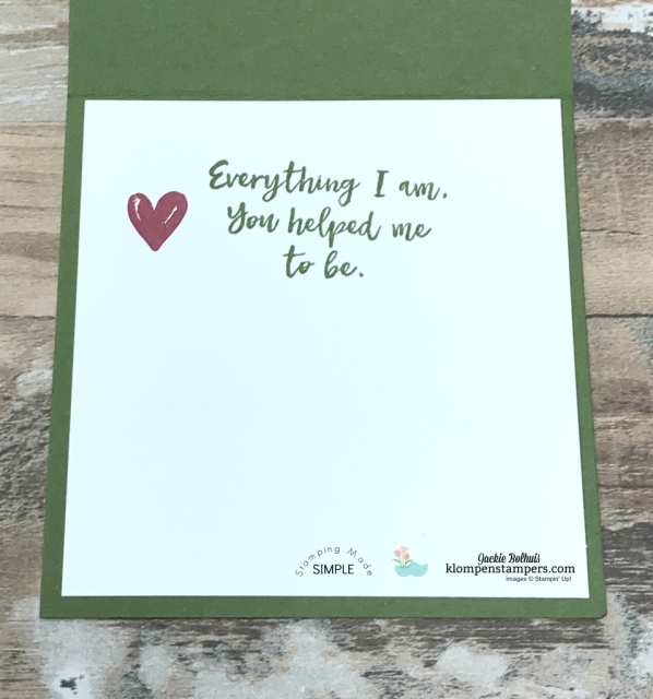 Stampin' Up Another Wonderful Year Stamp set handmade card