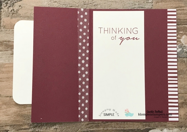 Thinking of you handmade card quick and easy