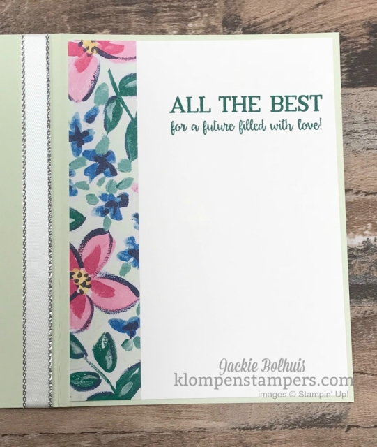 Bridal shower greeting card made quick and easy