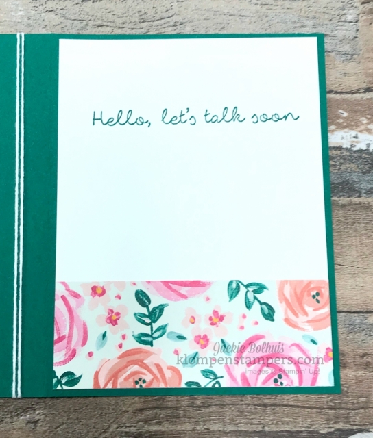 Decorate the inside of your greeting cards.