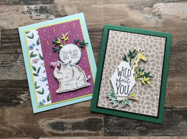 Stampin' Up Animal Expedition and Animal Outing Stamp Set Cards