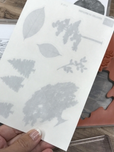 Stampin' Up! Clear mount stamps come with a labels 