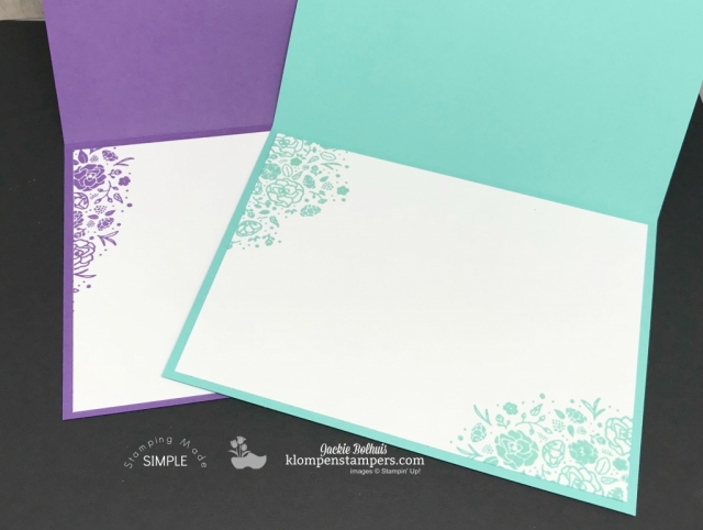 Easy Monochromatic cards to make
