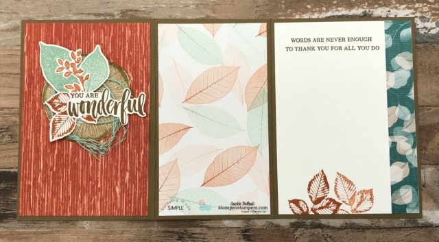 Full view Fun fold card