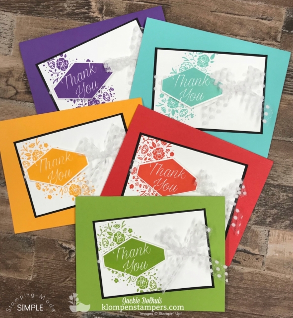 Stampin' Up brights colors