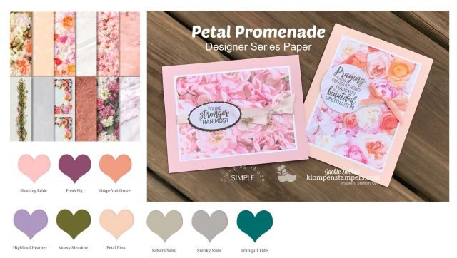 Simple Greeting Cards with Petal Promenade by Jackie Bolhuis