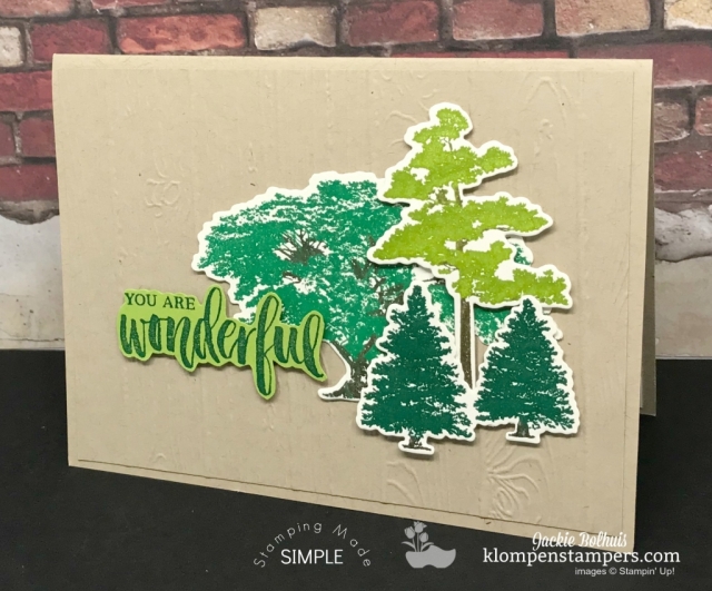 Stampin' Up 2018 Colors Green family