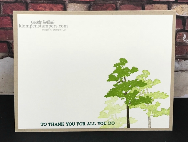 Granny Apple Green trees Stampin' up 2018 new color