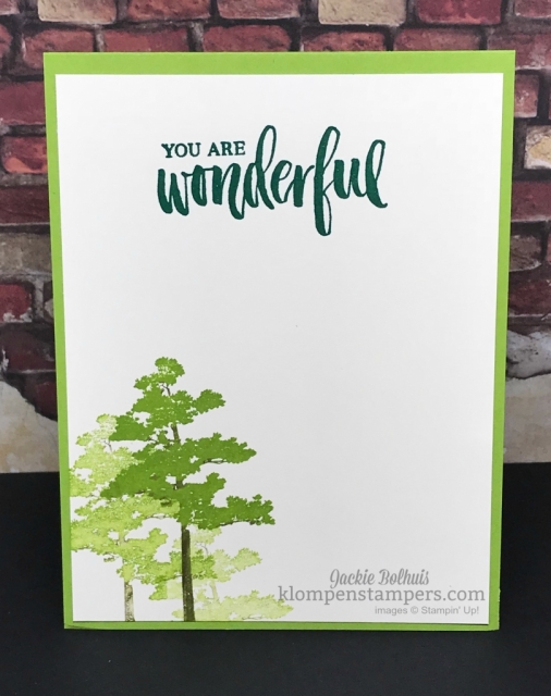 Stampin' Up! Rooted in nature handmade stamped card
