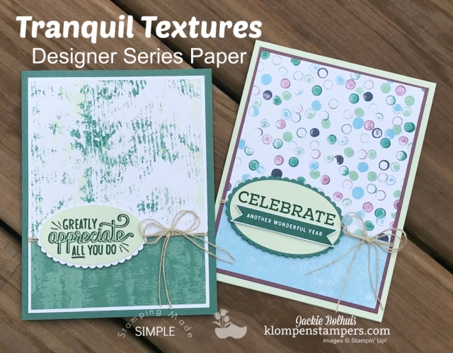 Tranquil Textures Stampin Up
