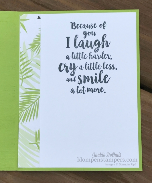Stampin up tropical escape designer series paper