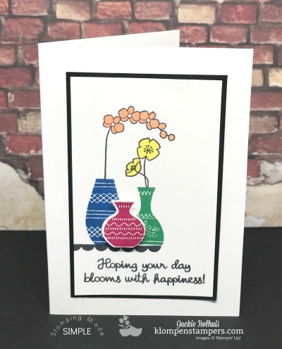 Simple Card Using the Varied Vases Stamp Set