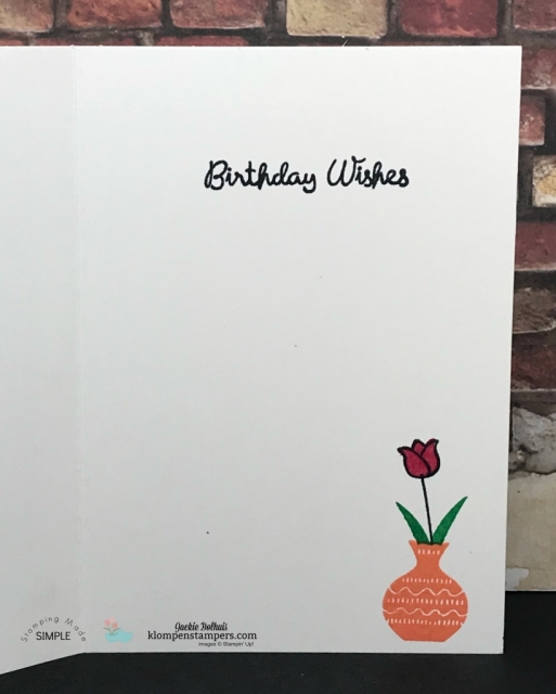 Varied Vases Stamp Set Birthday Card