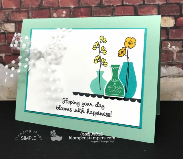 Varied Vases Stamp Set With New Colors & New Ribbon