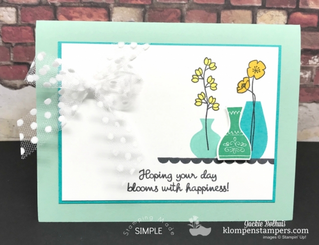 Varied Vases stamp set and Vases Builder Punch