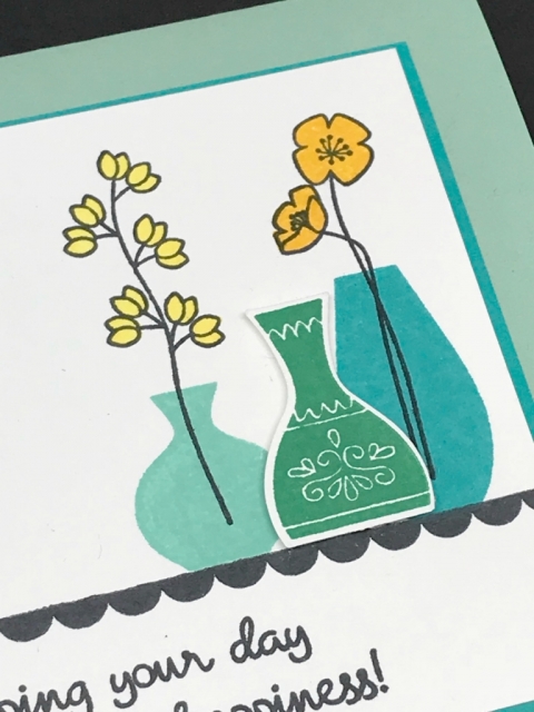 Stampin Up Vases Builder Punch up close