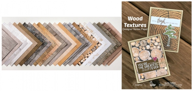 Simple Greeting Cards with Wood Textures Designer Paper