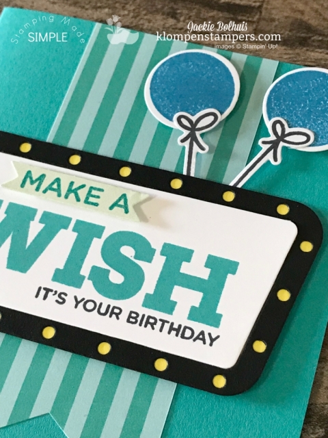 stampin up broadway birthday