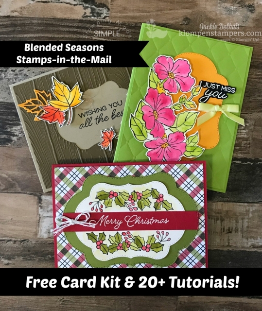 Free Card Kit & Tutorials with Blended Seasons