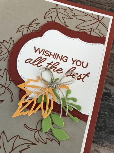 card design ideas using blended seasons from stampin up