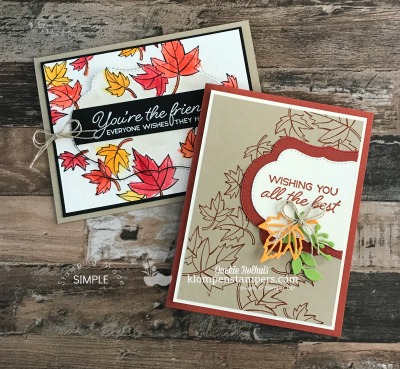 2 Fall Card Design Ideas Using Blended Seasons