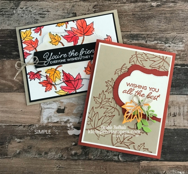 2 Fall Card Design Ideas Using Blended Seasons