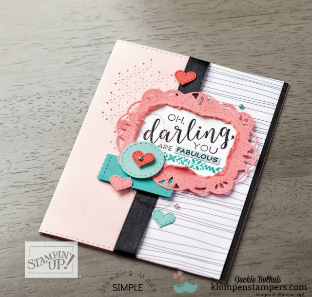 Stampin Up annual catalog 2018 card design idea