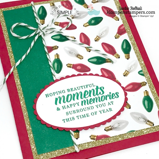 Easy Christmas Card designs by Jackie Bolhuis, Stampin' Up! Demonstrator