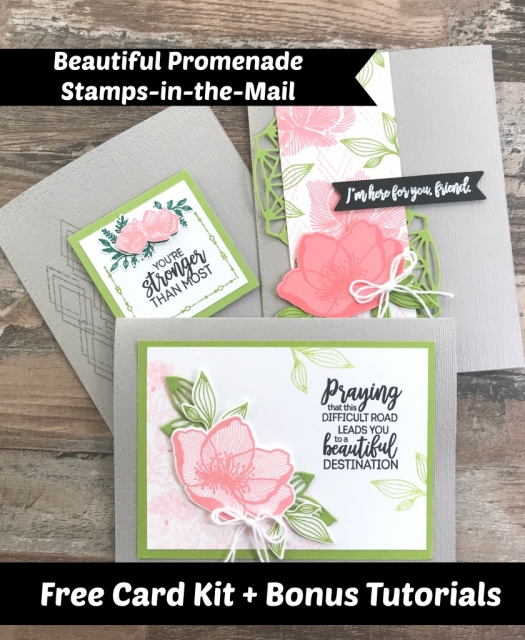 Free Card Kit using Stampin' Up! Beautiful Promenade by Jackie Bolhuis, Independent Stampin' Up! demonstrator.
