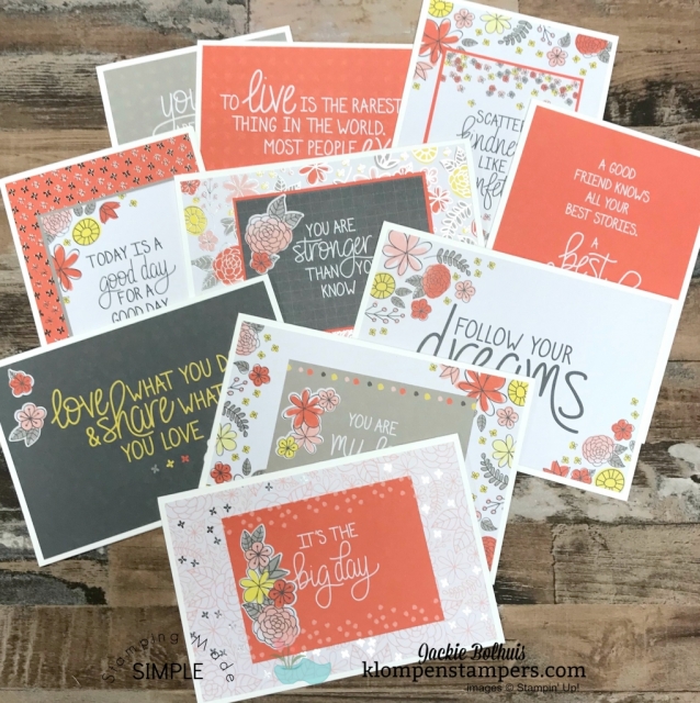 memories & more card packs by stampin up