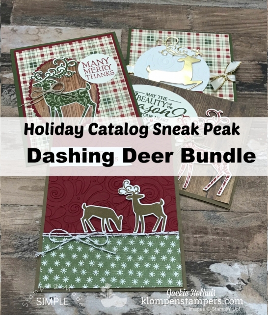 Stampin Up Dashing Deer Jackie Bolhuis Klompen Stampers
