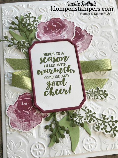 Stampin' Up First Frost Christmas Card Design with Jackie Bolhuis