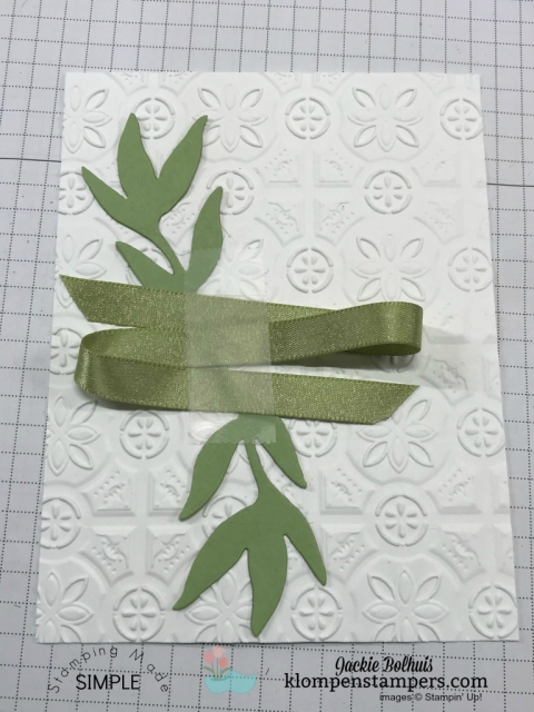 Die cut tips and trick for layering the First Frost pieces by Stampin' Up!