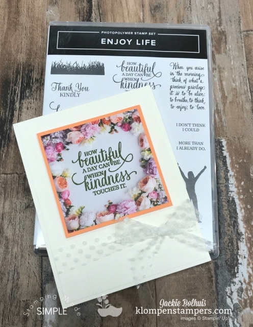 card making step by step with Jackie Bolhuis, Klompen Stampers