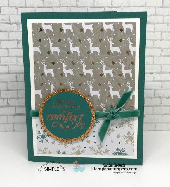 Timeless Tiding Stampin Up with Designer Series Paper
